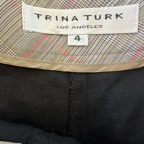 Tory Burch Wide Leg Black Linen Pants - Picture 10 of 11